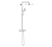 GROHE Rainshower SmartActive 310 Système de douche avec mitigeur thermostatique, avec douchette à main et douche de tête, montage mural, GROHE EcoJoy, 27968001