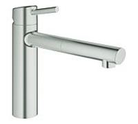 GROHE Mitigeur de cuisine Concetto 31129DC1 mousseur extractible SuperSteel