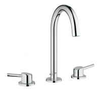 GROHE Mitigeur de lavabo Concetto 20216001 – 3 trous L-Size, saillie 153 mm, vidage à tirette chrome