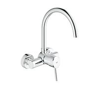 GROHE Concetto Mitigeur monocommandé pour évier, montage mural, saillie 280mm, orientable, 32667001