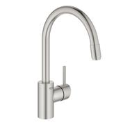 Grohe Concetto mitigeur d'évier 32663DC3 supersteel, bec verseur pivotant, débit d'eau interne
