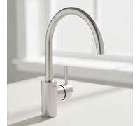 Grohe Concetto Mitigeur monocommande Evier HIGH Finition inox brossé infinity, 3