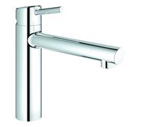 mélangeur Grohe Concetto 31210001 sortie moyenne, chromé fenêtre avant, chromé