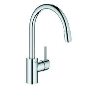 GROHE Concetto - Mitigeur monocommande de cuisine taille L avec bec orientable et douchette extractible chrome