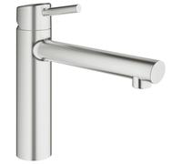 GROHE Concetto Robinet de cuisine avec bec medium acier 31128dc1