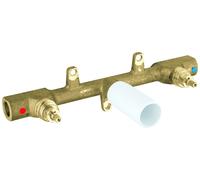 Grohe corps d'encastrement universel à deux trous, pour robinetterie de lavabo à 3 trous, 32706000