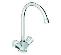 GROHE Costa - Mitigeur bi-commande de cuisine taille L adapté aux chauffes-eau à écoulement libre chrome