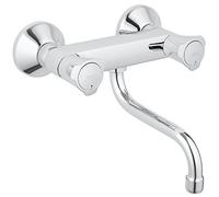 Grohe évier paroi 2-poignée montée Costa 31187001 chromé , bec orientable