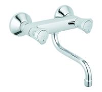 Grohe évier paroi 2-poignée montée Costa 31187001 chromé , bec orientable