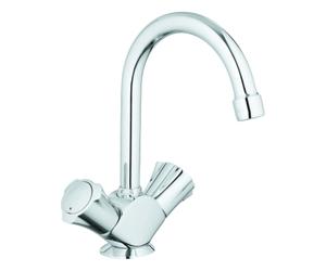 GROHE Costa Mitigeur monocommandé pour lavabo, saillie 137mm, orientable, poignée double, vidage à tirette, 21375001