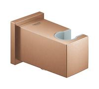 Grohe Coude de sortie 1/2 avec support mural fixe pour télédouche, série Euphoria Cube, 8,8 x 5,2 x 8,8 cm, cuivre brossé (référence 26370DL0)