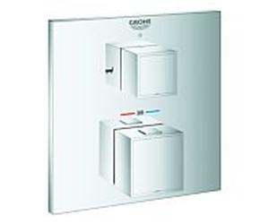 Grohe Cube 24155000 chromé , thermostat thermostatique chromé avec chromé à 2 voies