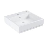GROHE Lavabo Cube Céramique 3947400H 50cm 1 trou pour robinet 2000, trop-plein blanc alpin PureGuard