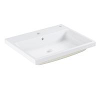 Grohe Cube Céramique de salle de bain bassin 3947900H 60 cm, 2000 trou avec trop - plein, le dos glacé, blanc alpin PureGuard