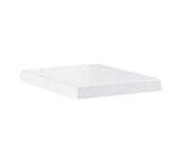 GROHE Siège WC Cube Céramique 39488000 – fermeture amortie, avec couvercle – Blanc alpin
