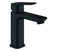 Grohe Cubeo mitigeur lavabo 1017572430 M-Size, corps lisse avec push-open garniture de vidange 1 1/4", noir mat