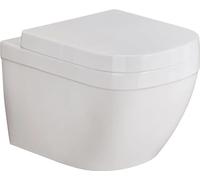 GROHE cuvette WC suspendue Euro ceramic, sans bride sans rebord, volume de chasse 3/5 L, chasse triple vortex, porcelaine vitrifiée, blanc alpin, 39328000 (Import Allemagne)