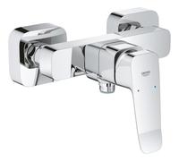 GROHE Dice 101874000 Mélangeur de douche exposé (montage mural, levier en métal, cartouche céramique 35 mm, clapet anti-retour intégré, protégé contre le refoulement, facile à installer avec clé