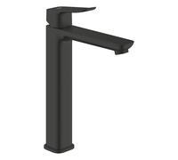 GROHE Dice 1018922430 Mélangeur de lavabo lisse pour lavabo autoportant (taille XL 270 mm, cartouche céramique 28 mm, économie d'eau, queues 3/8", facile à installer avec QuickTool inclus), noir mat