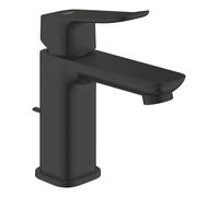 GROHE Dice Mitigeur monocommande Lavabo Taille S (Robinet pour Lavabo de Salle de bain, Avec Tirette et garniture de vidage, QuickTool inclus, Economie d'eau), Noir Mat, 1018562430