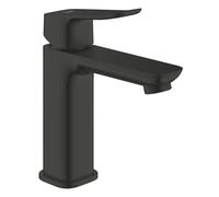 Grohe Dice Robinet lavabo - m-size - monotrou - démarrage à froid - bonde clic-clac - noir mat 1018362430