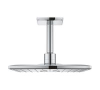 GROHE Douche de tête 2 jets et bras 142mm Rainshower SmartActive 310 Cube - Blanc