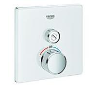 Grohe douche Grohe Smartcontrol 29153LS0, blanc lunaire, avec robinet d'arrêt