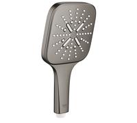 GROHE Pomme de douche Rainshower 26582AL0, 3 modes de jet, Graphite dur brossé, limiteur 9,5 l/min