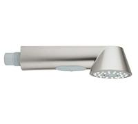 GROHE Douchette Extractible, Compatible avec les mitigeur cuisine K7, Inverseur : jet Laminaire / jet Pluie, Supersteel, 64156DC0 (Import Allemagne)