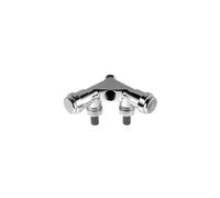 Grohe était le double valve "simple" 41020000 DN15, avec clapet anti - retour, chromé