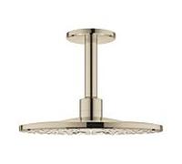 Grohe ensemble de douche de Rainshower Grohe 26477BE0 nickel poli, avec sortie au plafond 142mm, 2 types d'acier