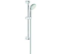 GROHE Ensemble de douche Vitalio Go 100, pommeau de douche Vitalio Go 100 2 jets, barre de 600mm, flexible tuyau de douche VitalioFlex Trend 1750mm, chromé, 26196000 (Import Allemagne)