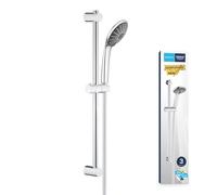 GROHE Ensemble de douche Vitalio Joy 110, pommeau de douche Vitalio Joy 3 jets, barre de 600mm, flexible tuyau de douche VitalioFlex 1750mm, chromé, 27333000 (Import Allemagne)