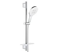 GROHE Ensemble de douche Vitalio SmartActive 150, pommeau de douche VitalioSmartActive 3 jets, barre de 600mm, flexible tuyau de douche VitalioFlex Trend 1750mm, chromé, 26598000 (Import Allemagne)