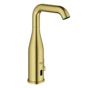 Grohe Essence E électronique à infrarouge pour lavabos, saillie 161mm, alimentation par pile 6V, différents programmes, avec mélangeur, 36445GN0, Couleur: lever de soleil frais brossé