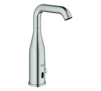Grohe Essence E électronique à infrarouge pour lavabos, saillie 161mm, alimentation par pile 6V, différents programmes, avec mélangeur, 36445DC0, Couleur: acier super