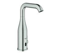 GROHE Essence E, Mitigeur Électronique infrarouge, Robinet pour lavabo salle de bains (Avec limiteur de température réglable, capteur infrarouge, pivotant à 360°) Supersteel, 36445DC0