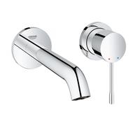 Grohe MÃ©langeur lavabo 2 trous Essence DN15, montage mural, saillie 183mm, Coloris: chrome - 19408001