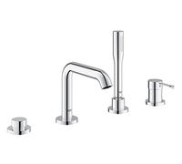 GROHE Essence - Robinetterie 4 trous baignoire pour montage sur bord de baignoire avec 2 sorties chrome