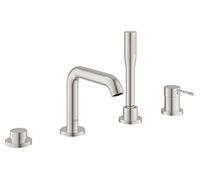 GROHE Essence Mitigeur Bain/Douche, Façade pour combiné Monocommande 4 trous, Supersteel, 19578DC1 (Import Allemagne)