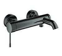 Grohe Essence Mitigeur monocommandé pour bain, montage mural, apparent, saillie 193mm, 25250A01, Couleur: graphite dur