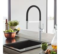 Grohe Essence robinet de cuisine 30294000 chromé handspray extractibles