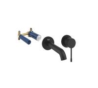 GROHE Essence Mitigeur de lavabo encastré - partie encastrée - bec de 18,3 cm - taille M - phantom black (noir mat) SW901522/SW28941