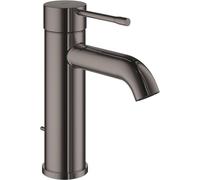 GROHE Essence Mitigeur de Lavabo, Taille S (Avec clapet de vidage, Facile à installer), Hard Graphite, 23589A01