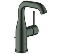 Essence Mitigeur monocommande taille M avec tirette et vidage, cartouche en céramique, Hard graphite brossé (24173AL1)