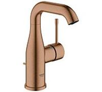GROHE essence robinet de lavabo 1 trou taille m avec bec haut orientable avec vidage brossé Warm sunset brossé (cuivre) 24173DL1
