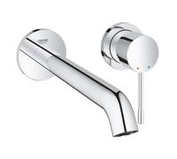 Grohe - Essence Mitigeur lavabo monocommande montage mural, 2 trous taille L, Chrome (29193001)