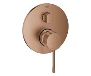 Grohe Essence Mitigeur monocommandé, avec inverseur 3 voies, kit de finition pour GROHE Rapido SmartBox, 24169DL1, Couleur: coucher de soleil chaud brossé