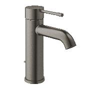 GROHE Essence - Mitigeur monocommande lavabo taille S avec garniture de vidage hard graphite brossé