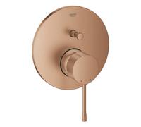 Essence mitigeur monocommande 2 sorties avec inverseur, cuivre brossé (G24058DL1)